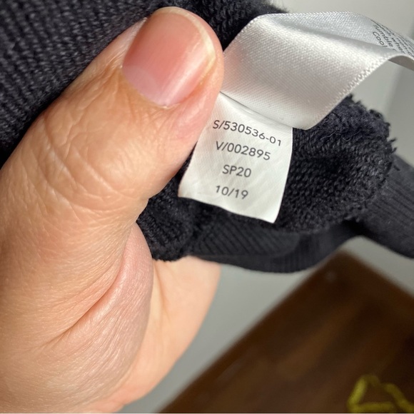 Athleta Moonrise slit back hoodie sweatshirt black womens size medium athleisure - Picture 7 of 9